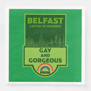 Belfast Gay Pride - Brighton Ireland LGBT - Napkin