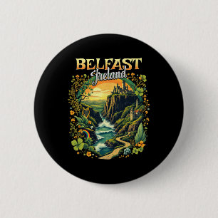 Belfast Ireland Vacation Trip Travel Irish Souveni 6 Cm Round Badge