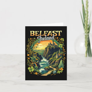 Belfast Ireland Vacation Trip Travel Irish Souveni Card