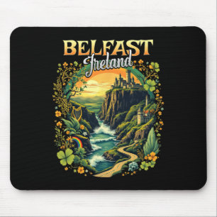 Belfast Ireland Vacation Trip Travel Irish Souveni Mouse Pad