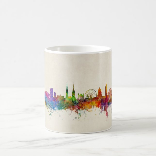 Belfast Northern Ireland Skyline Coffee Mug (Center)