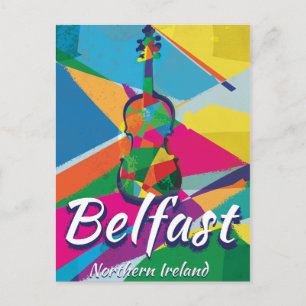 Belfast,Northern Ireland Vintage Travel poster Postcard