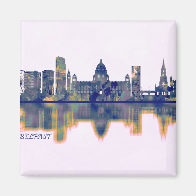 Belfast Skyline Magnet (Front)