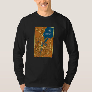 Belfast street map with compass T-Shirt