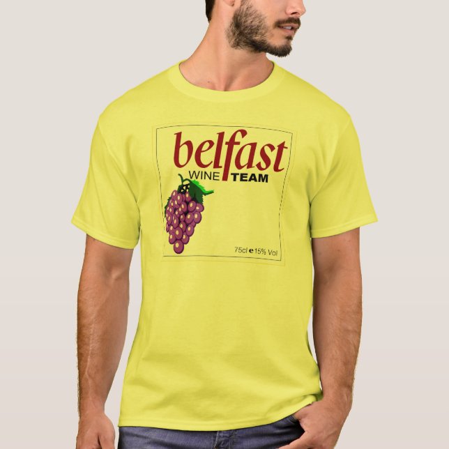 Belfast Wine Team T-Shirt (Front)