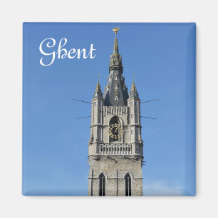Belfry in Ghent, Belgium Magnet