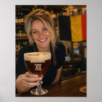 Belgian Alehouse Welcome at Dusk Poster