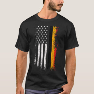 Belgian American Flag T Shirt - Pride Belgium USA