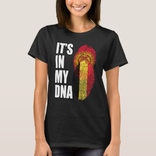Belgian And Kyrgyzstani Mix DNA Heritage Flag T-Shirt