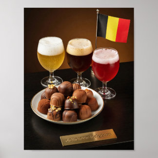 Belgian Beer and Chocolate Delight Poster