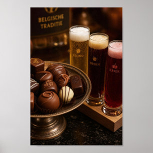 Belgian Beer and Chocolate Ritual Poster