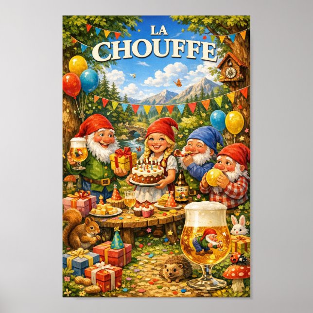 Belgian Beer Birthday Celebration Poster (Front)
