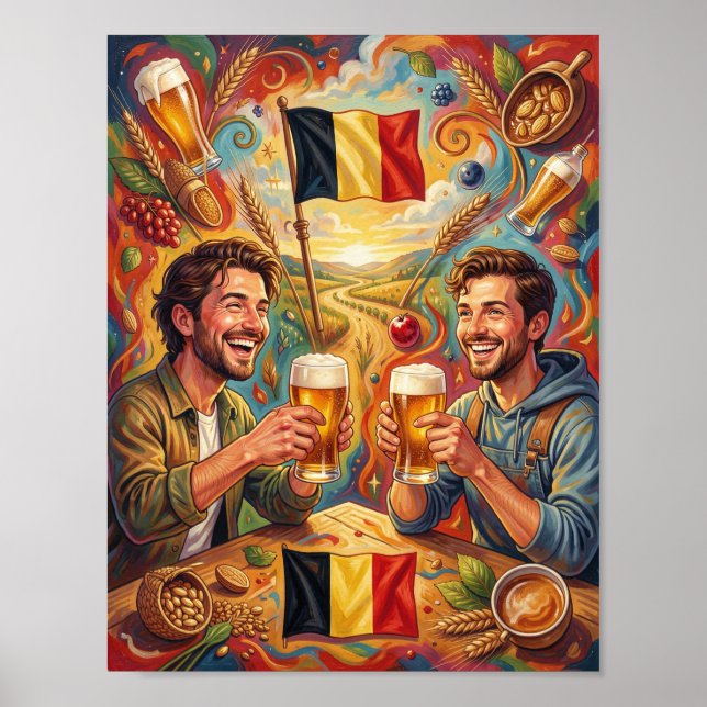 Belgian Beer Friendship Journey Poster (Front)