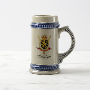 Belgian Beer Stein - Crests
