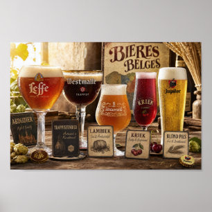 Belgian Beer Traditions and Tasting Poster