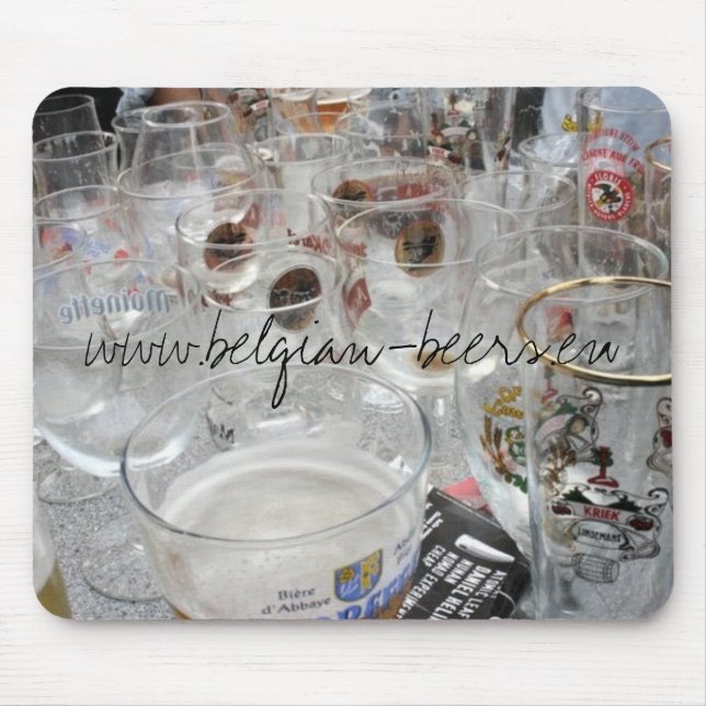 Belgian Beers Mousepad (Front)