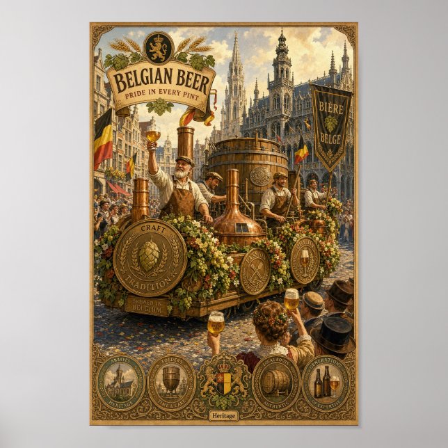 Belgian Brewers Festival Parade Poster (Front)