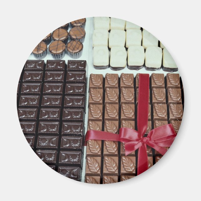 Belgian chocolates magnet (Front)