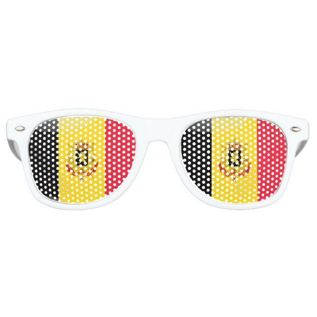 Belgian Coat of arms Retro Sunglasses (Front)