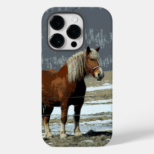 Belgian Draft Horse In Paddock Cell Phone Case