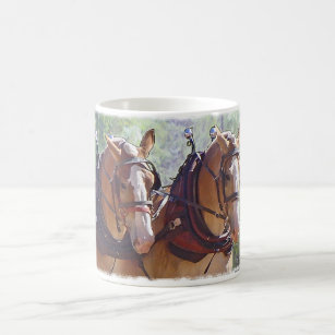 Belgian Draught   Horse Logging Coffee Mug
