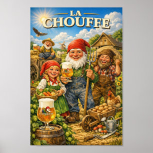 Belgian Farmers Toast at Harvest Poster