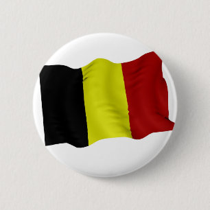 Belgian flag 6 cm round badge