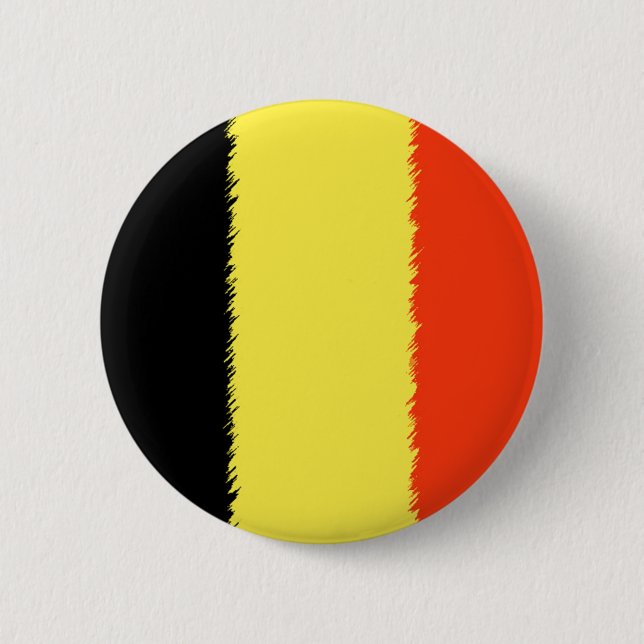 Belgian Flag 6 Cm Round Badge (Front)
