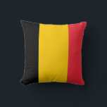 Belgian Flag American MoJo Pillow<br><div class="desc">Introducing the MoJo pillow featuring the flag of Belgium – a stylish addition to your home decor! Crafted with high-quality materials and attention to detail, this pillow celebrates Belgian heritage and national pride. The design prominently displays the iconic tricolor flag of Belgium, with its vertical stripes of black, yellow, and...</div>
