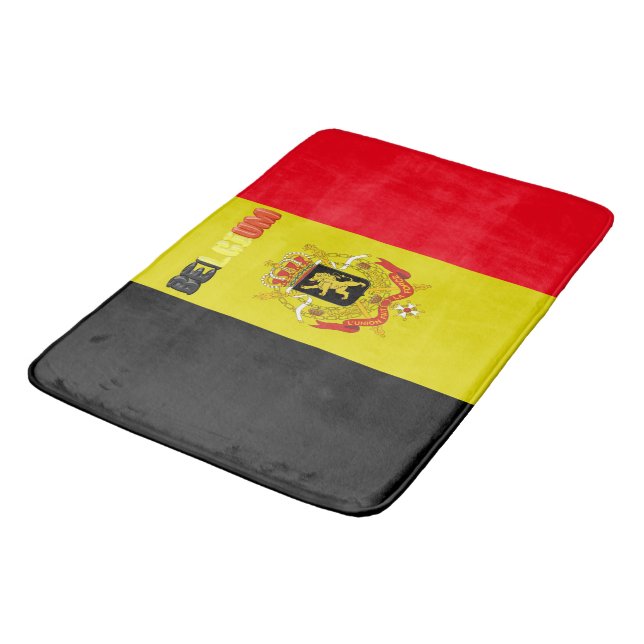 Belgian flag bath mat (Angled)
