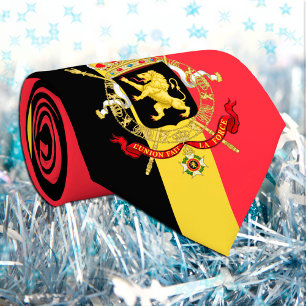Belgian Flag & Belgium business, travel /sports Tie