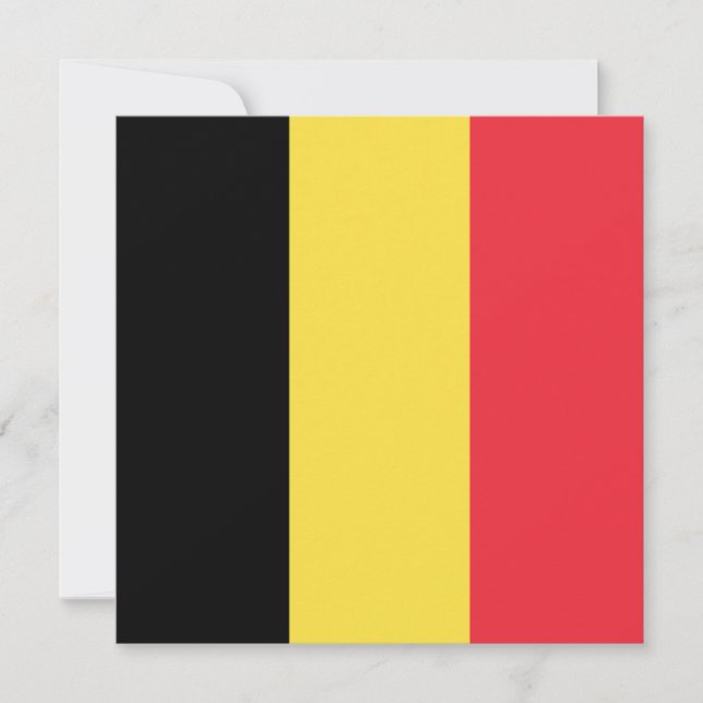 Belgian Flag (Belgium) Card (Front)