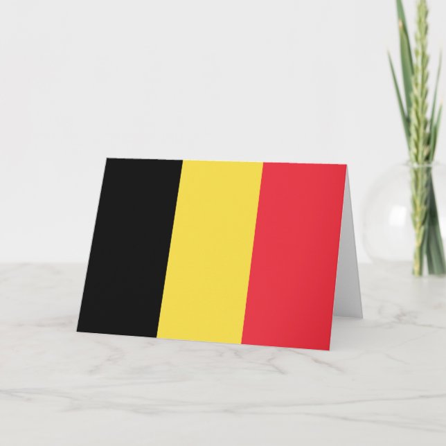 Belgian Flag Card (Front)