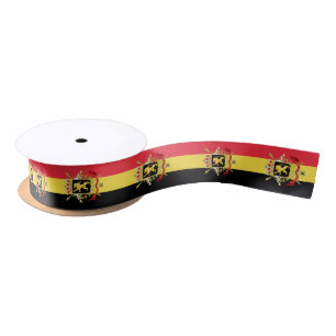Belgian flag colours ribbon, emblem Belgium /sport Satin Ribbon