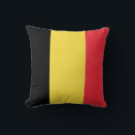 Belgian Flag Cushion<br><div class="desc">This design features the national flag of Belgium (officially the Kingdom of Belgium), which is a country in Western Europe. Belgium is bordered by the Netherlands to the north, Germany to the east, Luxembourg to the southeast, France to the southwest and the North Sea to the northwest. The largest city,...</div>