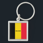 Belgian Flag keychain<br><div class="desc">Belgian Flag keychain. From MY ORIGINAL ARTWORK at Zazzle.com/virginia5050 and INTERNATIONAL GIFTS at Zazzle.com/InternationalGifts*</div>