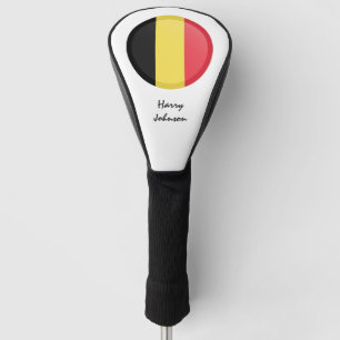 Belgian Flag & Monogrammed Golf Clubs Covers