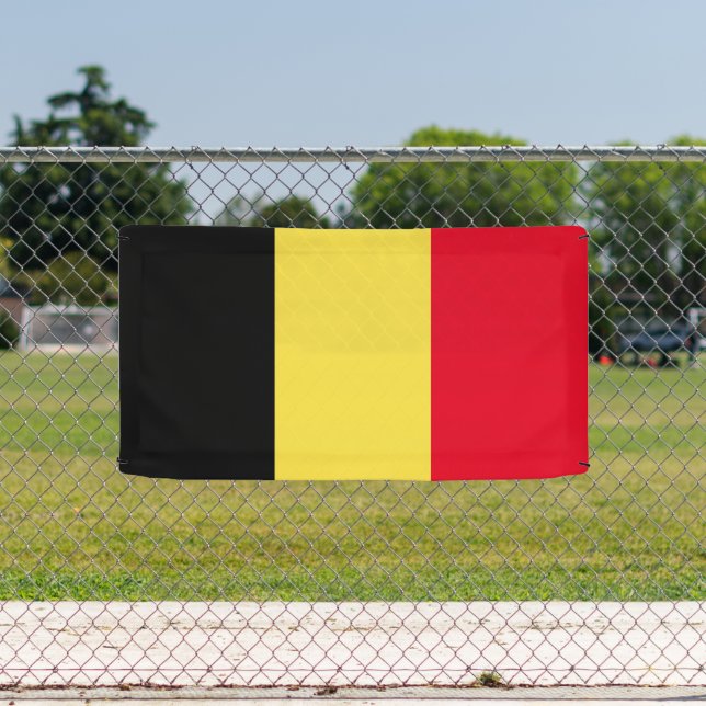 Belgian flag of Belgium custom banner sign (Insitu)