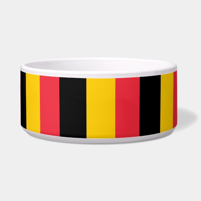 Belgian Flag Pet Bowl (Front)