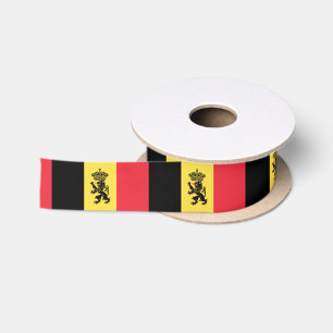 Belgian flag ribbon satin ribbon