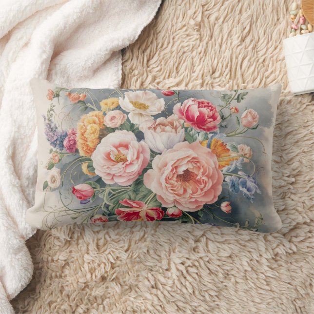 Belgian Floral Elegance Body Pillow (Blanket)