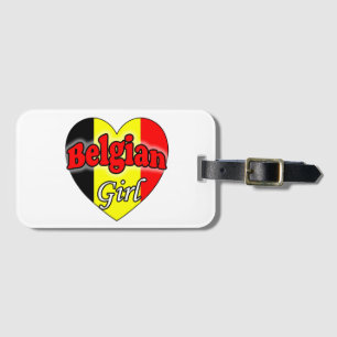 Belgian Girl Luggage Tag