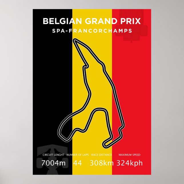 Belgian Grand Prix Poster (Front)