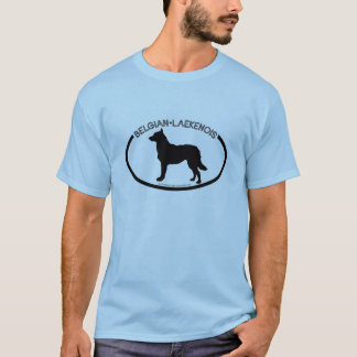 Belgian Laekenois Silhouette Black T-Shirt