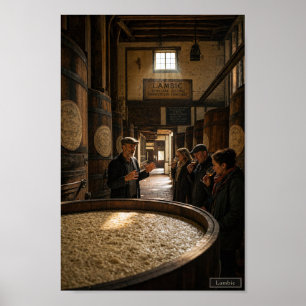 Belgian Lambic Brew House Atmosphere Poster