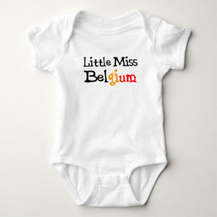 belgian little miss baby bodysuit