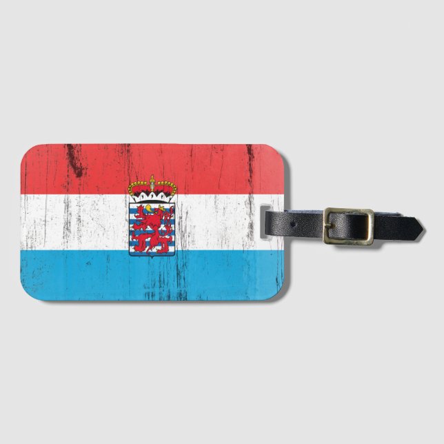 Belgian Luxembourg Luggage Tag (Front Horizontal)