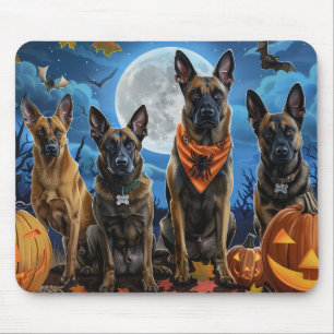 Belgian Malinoi Halloween Spooky Mouse Pad