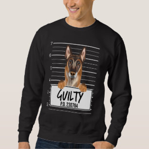 Belgian Malinoi Mugshot Guilty Dog Sweatshirt