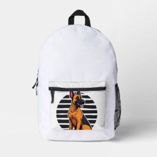 Belgian Malinois (2) Printed Backpack